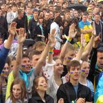 Місто і життя: Тысячи болельщиков в фан-зоне Житомира смотрели матч Украина-Франция. ФОТО