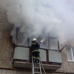 Надзвичайні події: В Житомире горел балкон 9-ти этажного дома. ФОТО
