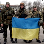 Війна в Україні: Бойцы 95 бригады вернулись из зоны АТО в Житомир. ФОТО