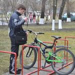 Місто і життя: В Житомире у центрального входа «политеха» установили велопарковку. ФОТО