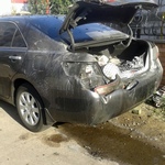 Надзвичайні події: В Житомире активисту Андрею Федирко сожгли Toyota Camry. ФОТО